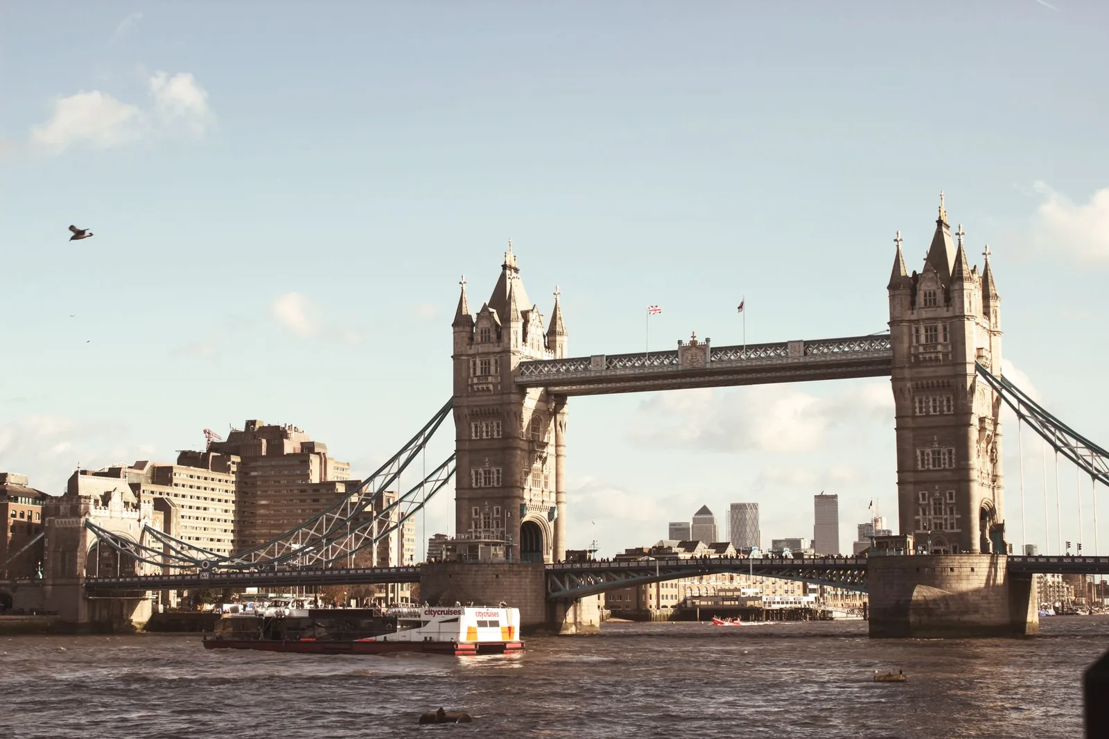 Tower Bridge over the Thames in London